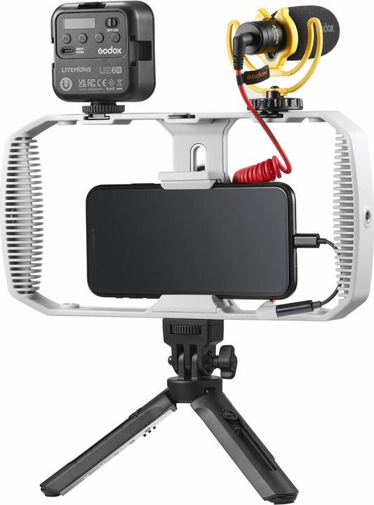 Produktbild Godox Vlogging Kit VK1-UC Mit USB-C Anschluss (Aufsteckblitz)