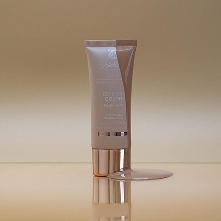 Actual product image BioNike Hydra melting make-up Defence Color Hydra Glow 24h ( Moisturising Foundation Tube) 30 ml - (102 Creams)