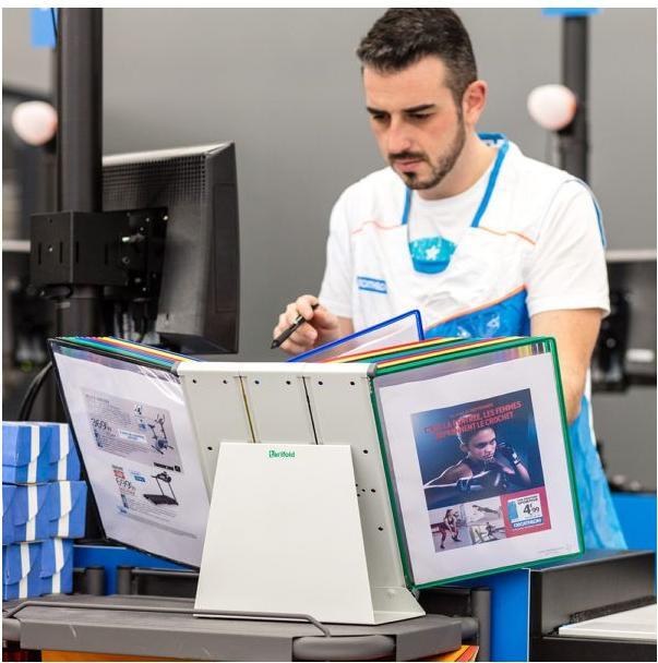Actual product image Tarifold Display panel system complete with 20 rotating pockets