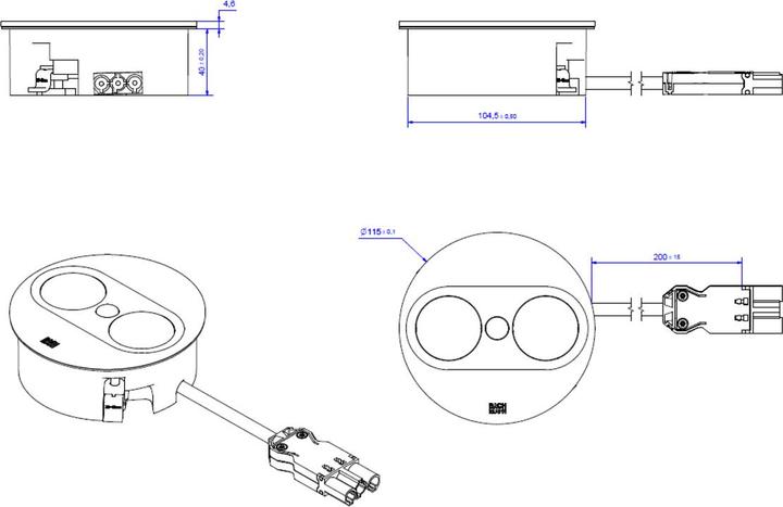 Produktbild Bachmann Multiple socket outlets
