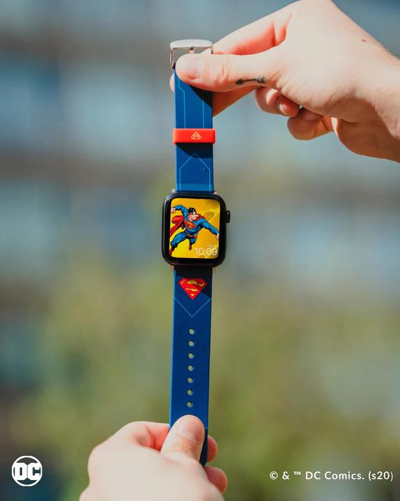 Image du produit Moby Fox Bracelet DC Smartwatch Logo Superman (22 mm, Acier inoxydable, Silicone)