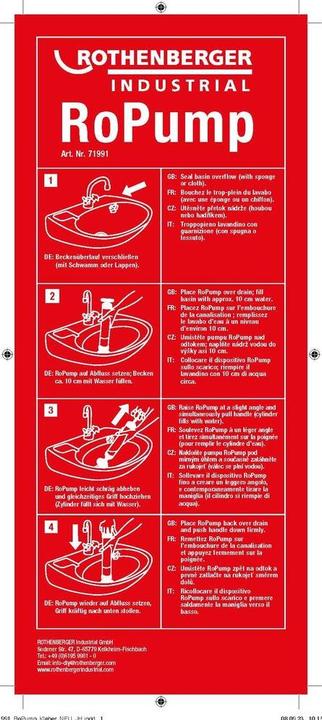 Immagine prodotto Rothenberger Detergente industriale per lo scarico delle pompe (1 pz.)
