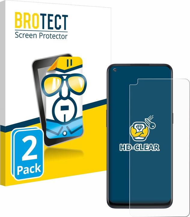 Produktbild BROTECT Schutzfolie Displayschutz Displayschutzfolie Folie Klar Transparent (2 Stück, OnePlus Nord N10 5G)