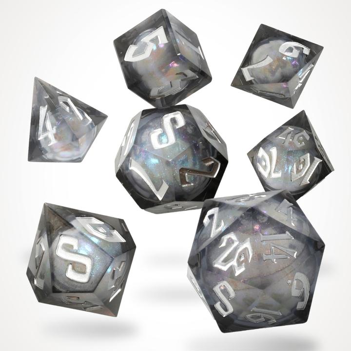 Produktbild Glass Staff Nebula Night Liquid Core RPG Dice Set