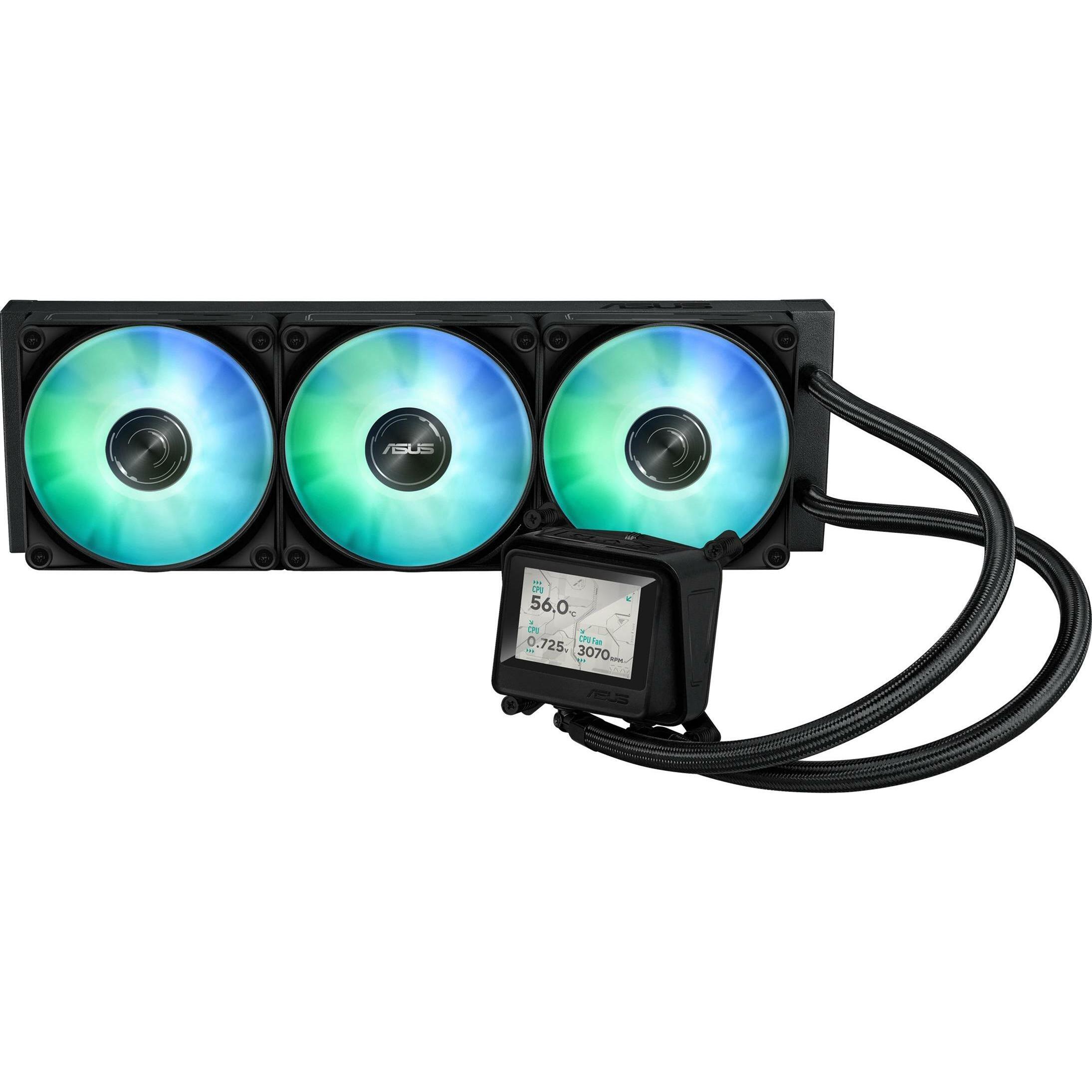 ASUS Wak Max Gaming Lc 360 Argb LCD, CPU Wasserkühler, Schwarz