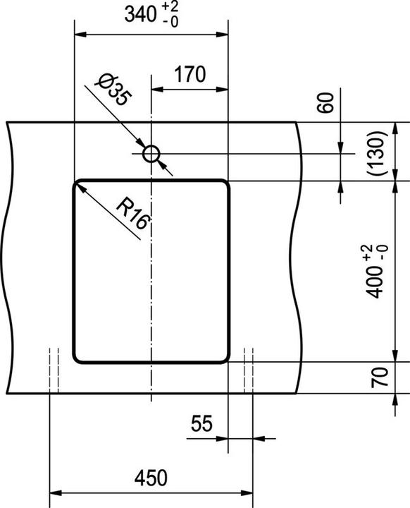 Actual product image Franke Maris MRX 110-34 Inox Siebk. (Undermount sink, 44 cm, 38 cm)