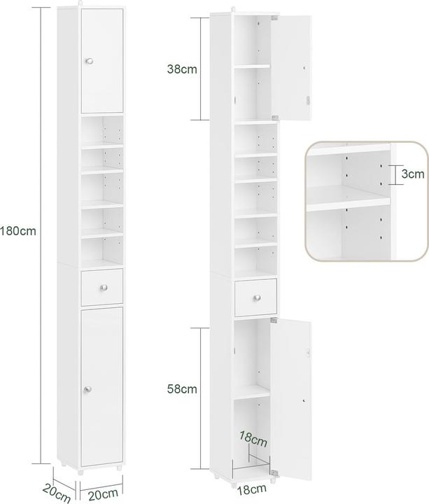 Produktbild SoBuy Fenja (20 x 20 x 180 cm)