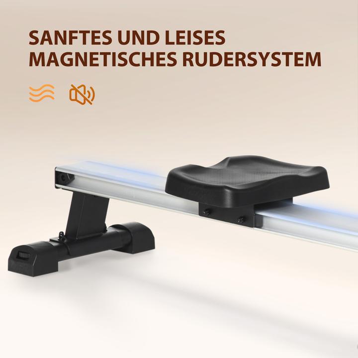 Produktbild Homcom Rudergerät Stahl, Aluminum Schwarz+Silber