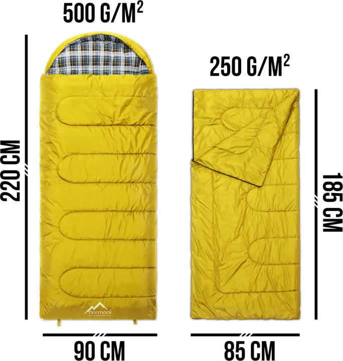 Actual product image Normani 4-in-1 sleeping bag Antarctica - 415 (220 cm)