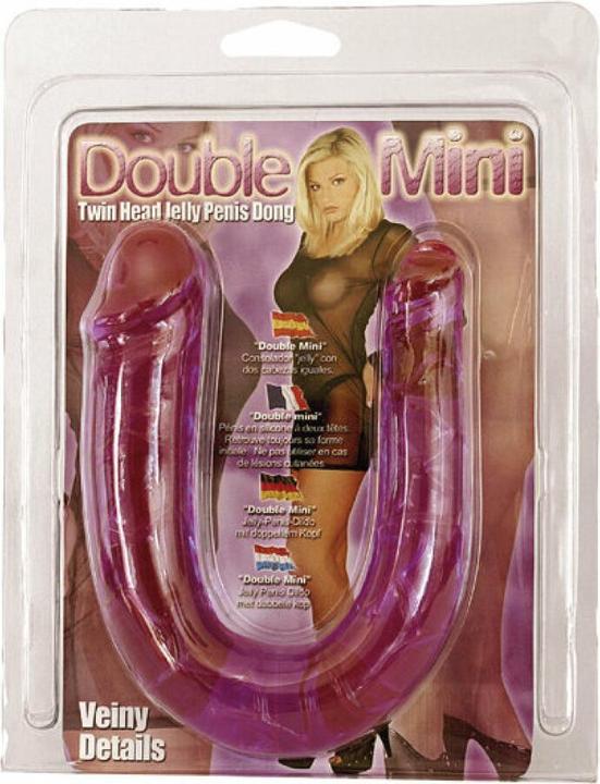 Seven Creations Mini pene gelatinoso doppio Dong viola