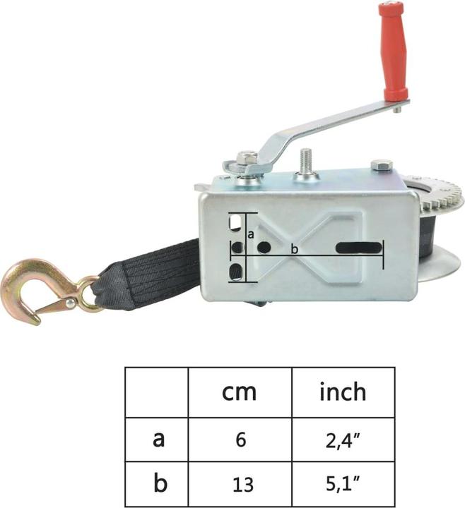 Actual product image VidaXL Handseilwinde