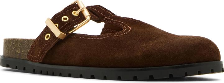Brown suede