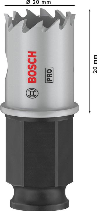 Produktbild Bosch Professional Zubehör PRO Sheet Metal PC Plus Lochsäge, 20 mm (20 Millimeter)