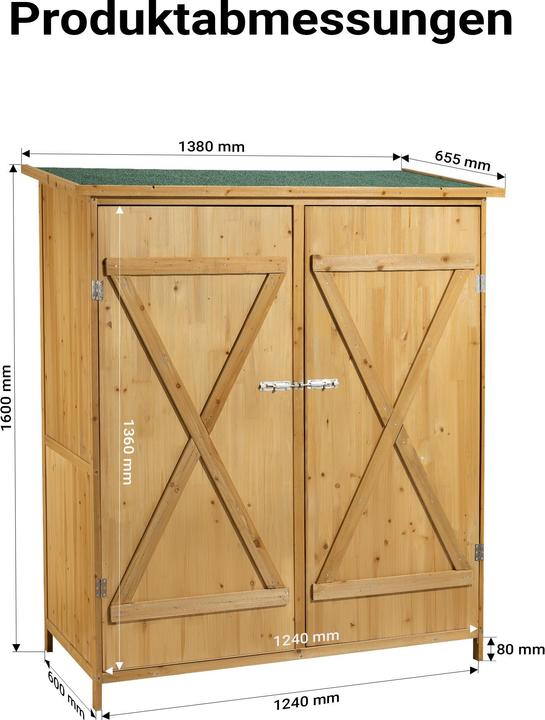 Produktbild Wiltec Gerätehaus XXL