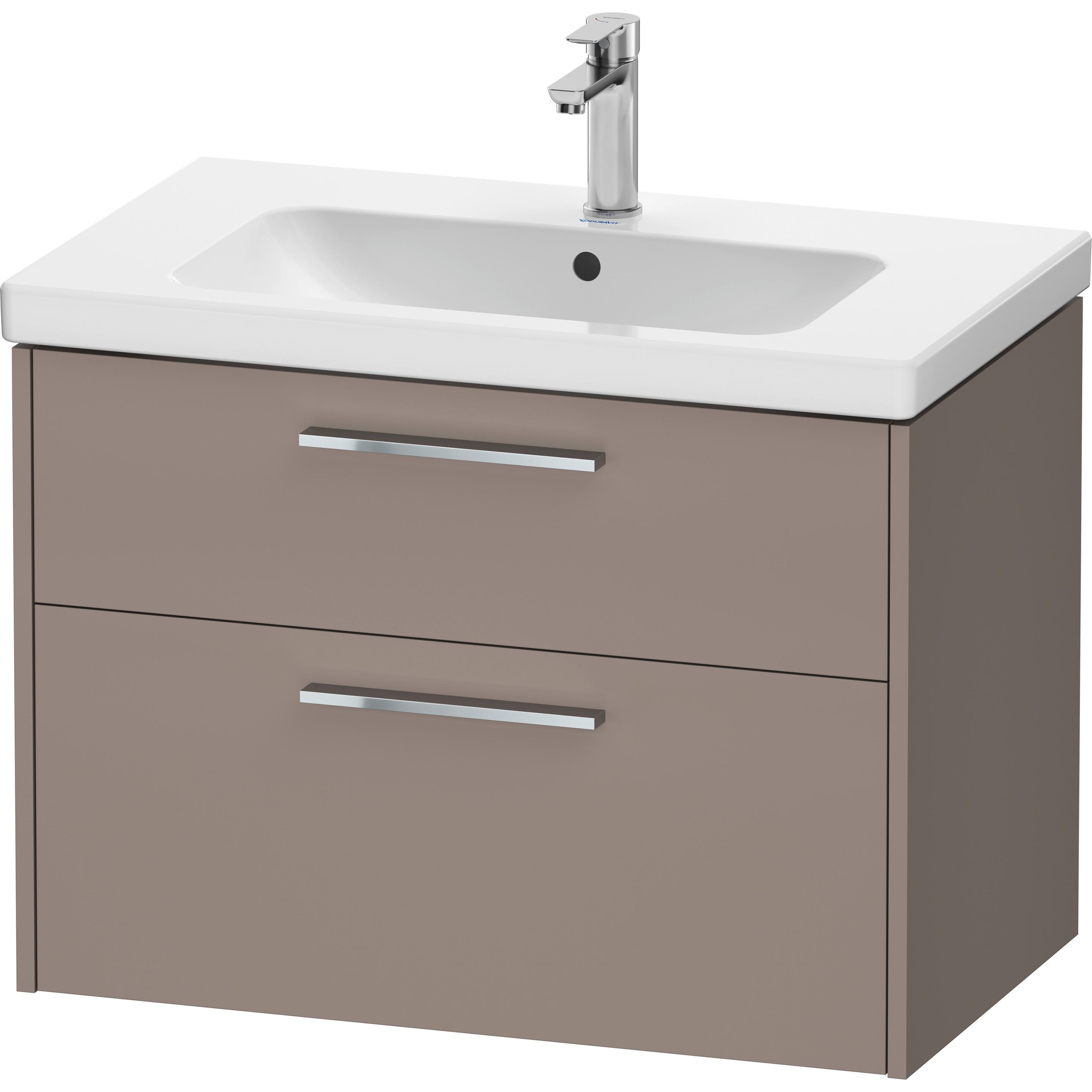 Duravit, Waschbeckenunterschrank, D-Code Waschtischunterbau, 1 Auszug, 784x460mm, Siphonausschnitt, mit Griff
