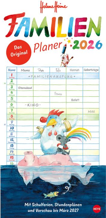 Produktbild Heye Familienplaner (21 x 45 cm)