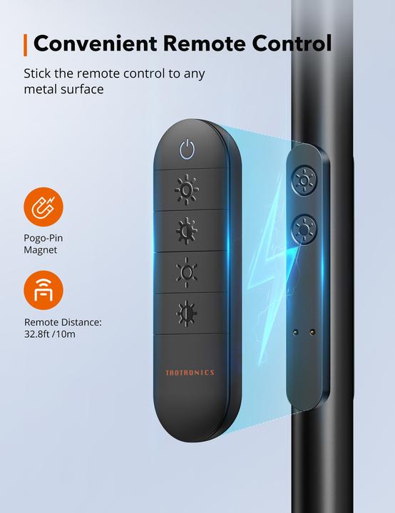 Produktbild Taotronics TT-DL072 Stehlampe weiss 10 W (500 lm)