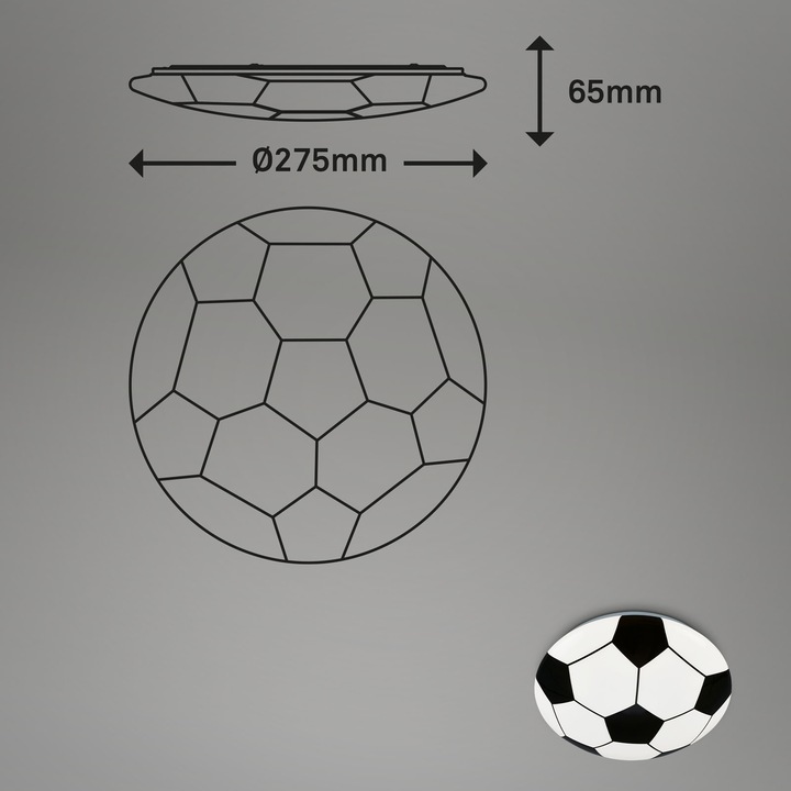 Immagine prodotto Briloner Lampada da soffitto LED a forma di pallone (1300 lm)