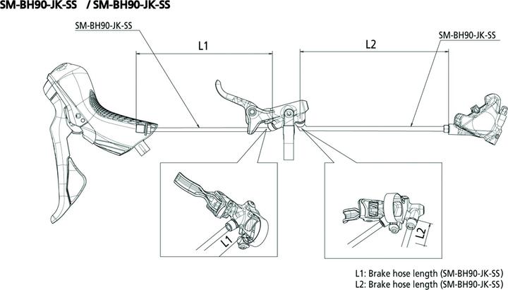 Actual product image Shimano GRX BL-RX812 left (Front wheel brake, Brake kit)