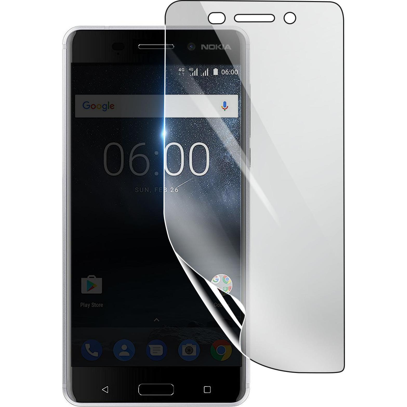 3MK Hydrogel Bildschirmfolie für Nokia 6 (1 Stück, Nokia 6), Smartphone Schutzfolie, Transparent