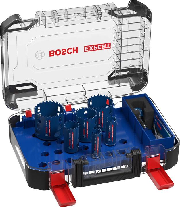 Produktbild Bosch Professional Zubehör EXPERT Tough Material Lochsäge-Set, 22/25/35/51/60/68 mm, 9-tlg. (22, 25, 35, 51, 60, 68 mm)