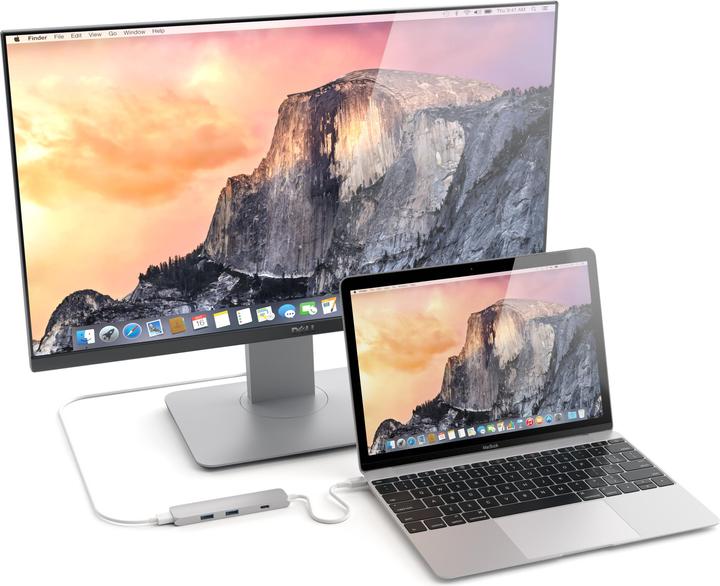 Actual product image Satechi Multiport Slim Dock USB-C (ST-CMAS) station/replicator (USB-C, 4 ports)