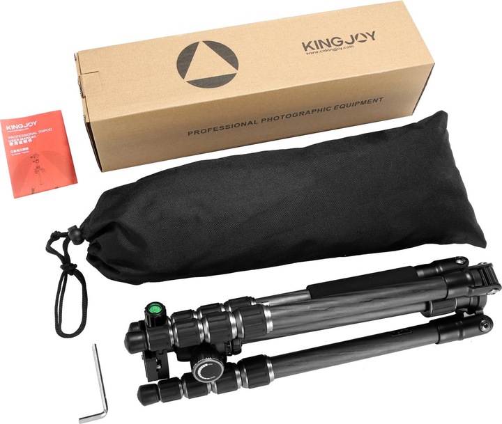 Actual product image Kingjoy G22C+G00 Carbon Tripod (Carbon)