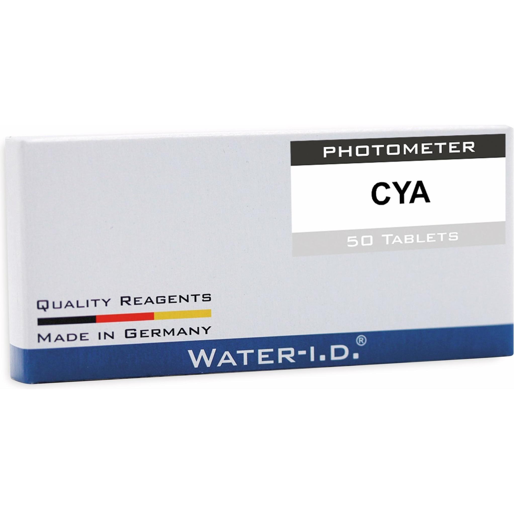 Water ID, Poolchemie, 50 Tabletten Cyanursäure für PoolLAB Tabletten