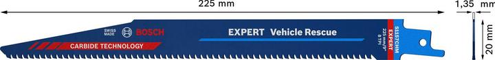 Produktbild Bosch Professional Zubehör EXPERT ‘Vehicle Rescue’ S 1157 CHM Säbelsägeblatt, 3 Stück
