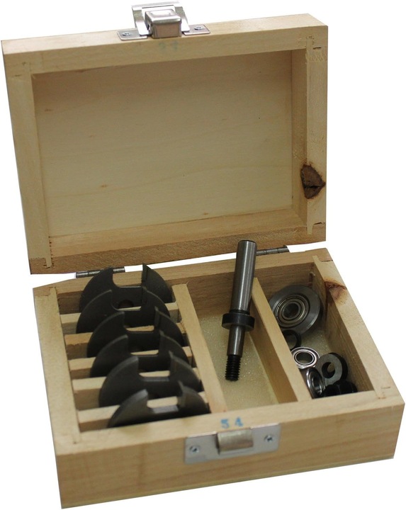 Image du produit Edessö HSB1 Jeu de fraises à rainurer HW pour disques avec mandrin, queue Ø 8mm, 16 pièces