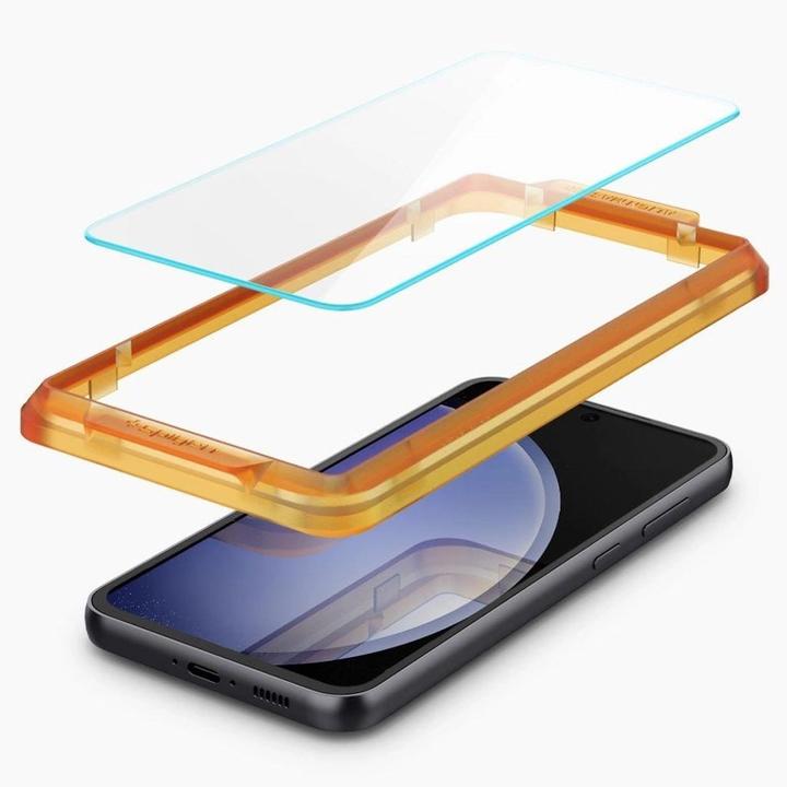 Actual product image Spigen ALM Glas.tR tempered glass for Samsung Galaxy S23 FE - 2 pcs. (2 pcs., Samsung Galaxy S23 FE)