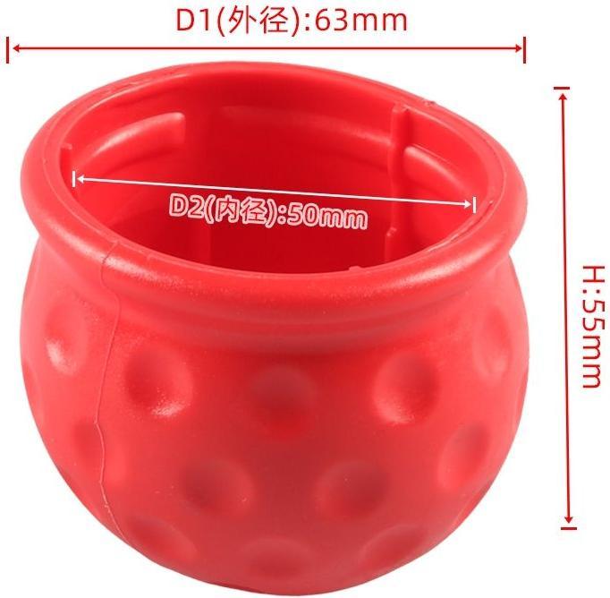 Produktbild König Design Schutzkappe Anhängerkupplung Kugelschutzkappe Abdeckkappe Kugelkopf 50mm Gummi