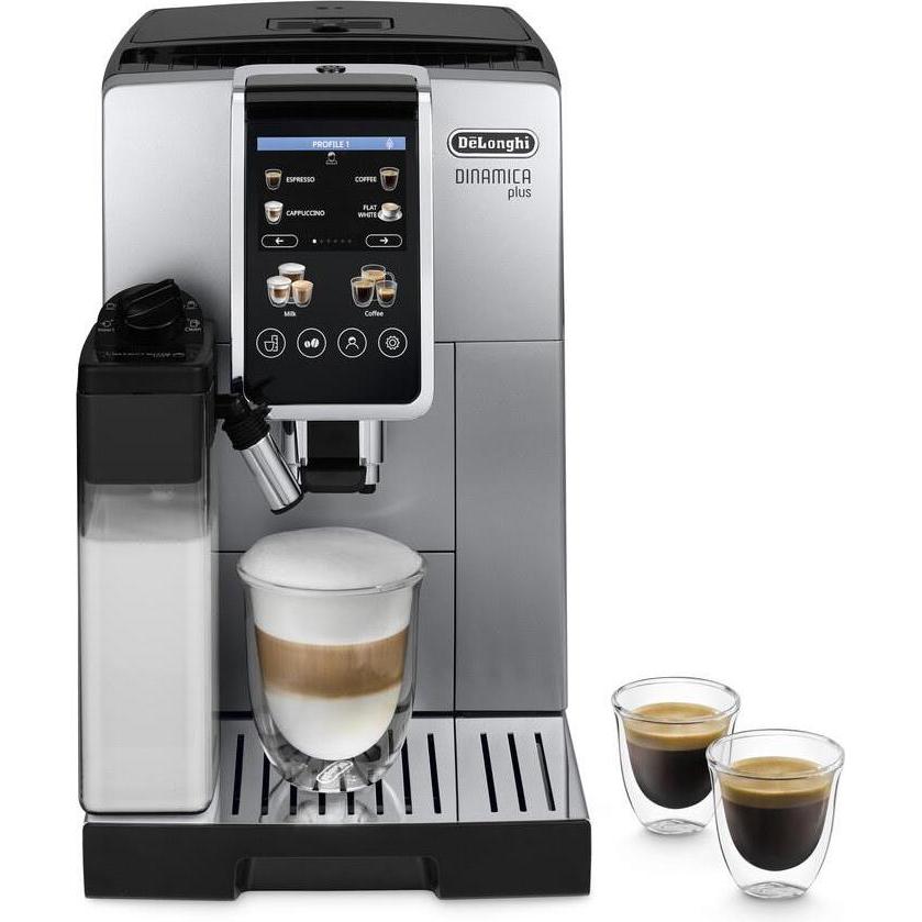 De'Longhi Dinamica Plus, Kaffeevollautomat, Silber, Schwarz