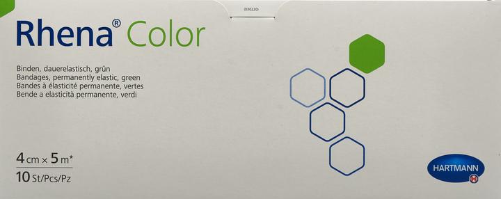 Image du produit Rhena Color Elastische Binden 4cmx5m grün offen