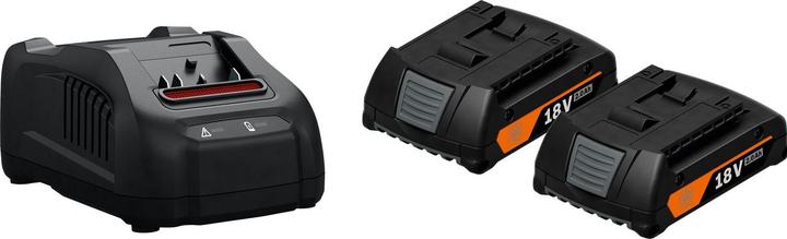 Fein 2x Battery + Charger Battery Starter Set GBA 18 V 2.0 Ah AS (18 V)