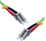 Actual product image Exertis Connect Fibre optic patch cable, 50/125 µm, OM5 fibre, LC duplex male/male, UPC, lime green, 3.0 m UPC cut (3 m)