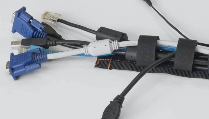 Actual product image Lanco Flexible cable duct L-shape 100cm Velcro fasteners (Duct, 100 cm)