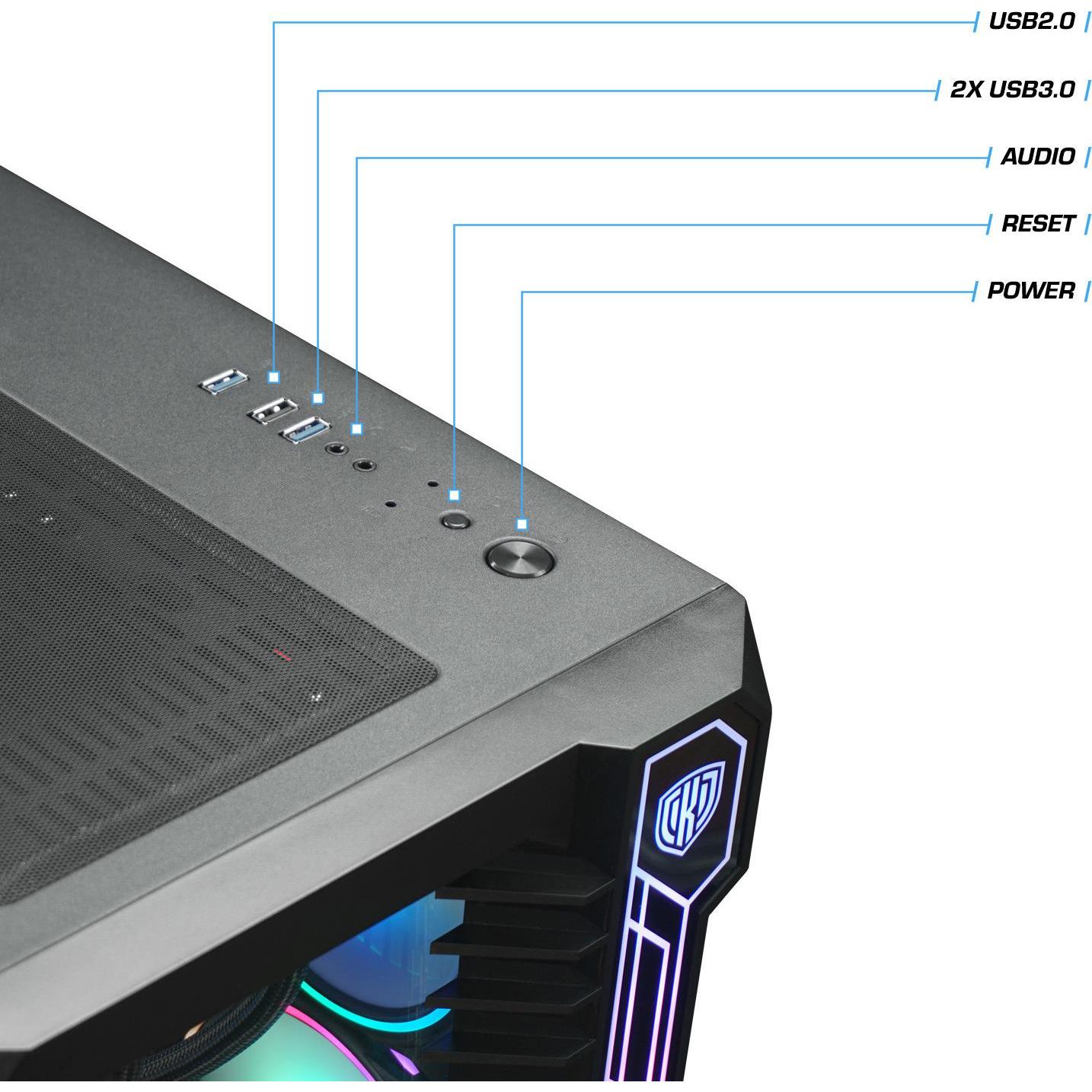 Thumbnail - Kiebel Panorama XL 13 (Intel Core i5 14600KF, 32 GB, 2000 GB, GeForce RTX 4070 Ti), PC, Schwarz