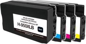 Actual product image Tusz UPrint Zestaw tuszy H-950/951XL / CN045AE (Black, Cyan, Magenta, Yellow) (C, FC, M, Y)
