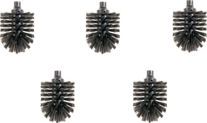 Hewi Vervangingsborstelkop zwart 5 stuks diameter 81 mm bajonetsluiting