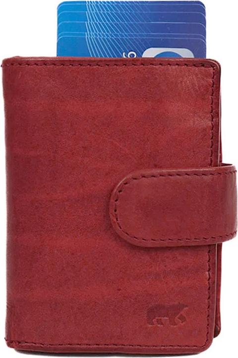 Actual product image Bear Design Pasjeshouder / Kaarthouder Dames - Leer - Bobby - Rood
