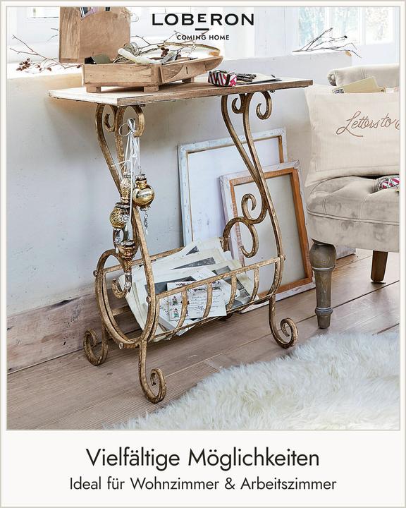 Produktbild Loberon Konsole Ciattos antikbraun (57 x 34 x 70 cm)