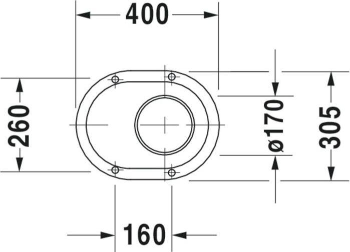 Image du produit Duravit WC sec blanc vertical pour fermeture de la porte 018001 00