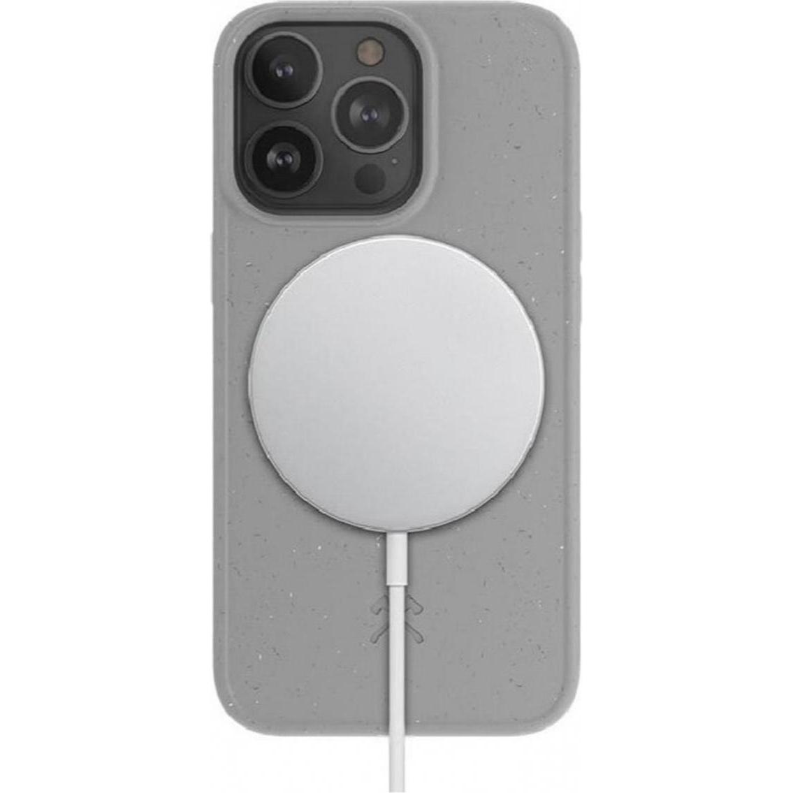 Woodcessories BioCase Magsafe (Apple iPhone 13 Pro), Smartphone Hülle, Grau