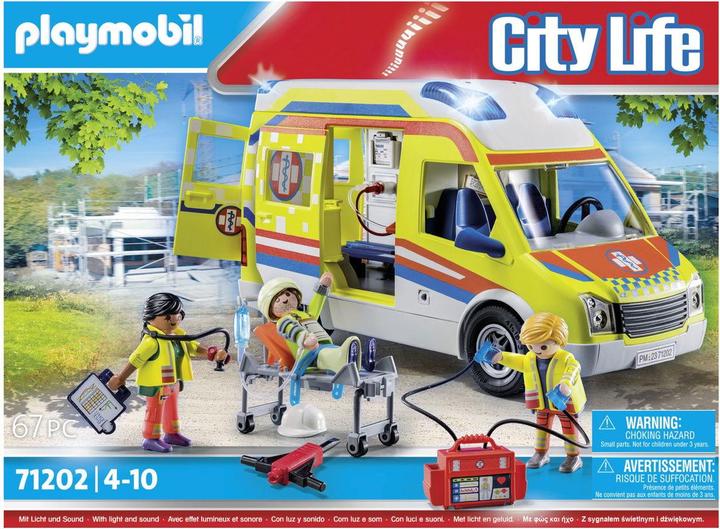 Actual product image Playmobil 71202 Ambulance with light and sound (71202, Playmobil City Life)