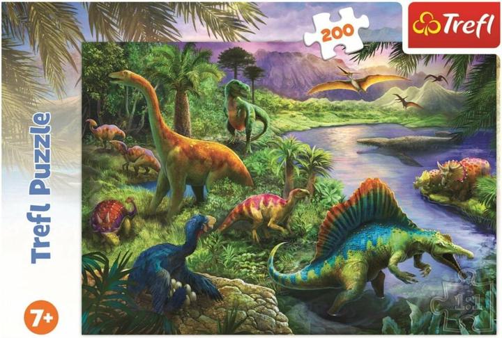 Actual product image Trefl Puzzle Dinosaur (200 pieces)