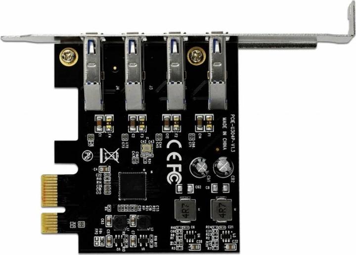 Actual product image Delock PCI Express Card 4x USB Type-A