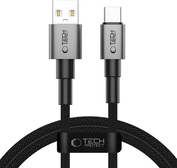 Image du produit Tech-Protect UltraBoost DNA USB-A / USB-C Cable 15W/3A 100cm - Gray (1 m, 15 W)