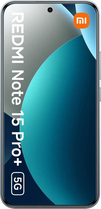 Actual product image Xiaomi Redmi Note 15 Pro+ 5G (256 GB, Glacier Blue, 6.83", Dual SIM, 5G)