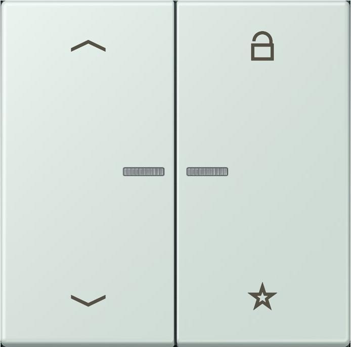 Actual product image JUNG eNet push-button Universal 1f.